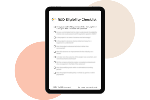 R&D Eligibility Checklist - The R&D Community